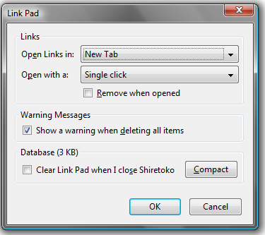 Link Pad Options