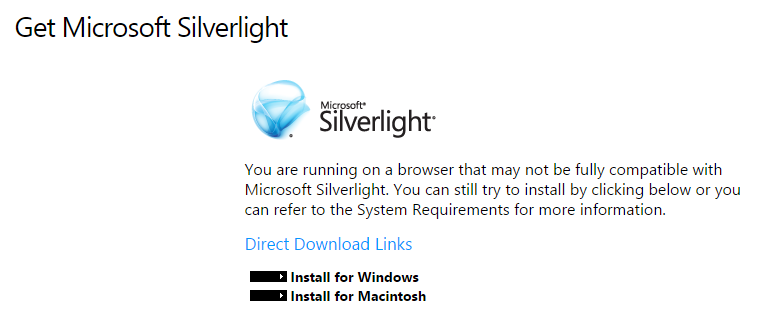 chrome45 Silverlight